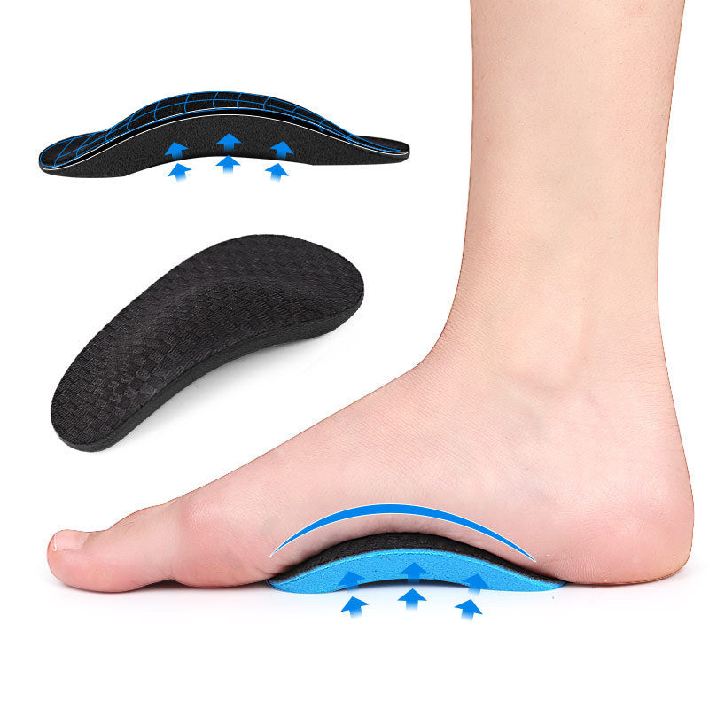 EVA Sports Flat Foot Arch Support Half Insole Inner And Outer Eight-character Orthopedic Foot Pad